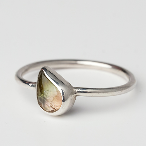 sølv ring ædelsten