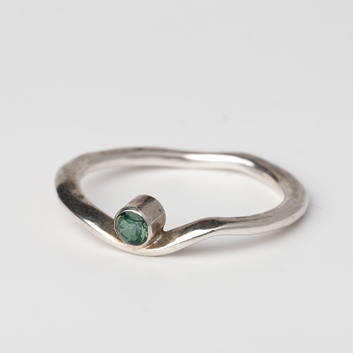 sølv ring ædelsten